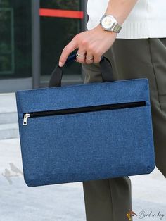 Bird in Bag - Leather Business Office Laptop Shoulder Bag for Travel Blue Rectangular Shoulder Bag For Business, Modern Blue Compact Bag, Blue Pouch Bag For Business, Blue Large Capacity Shoulder Bag For Office, Blue Business Pouch Bag, Business Blue Pouch Bag, Blue Rectangular Office Bag, Rectangular Blue Office Bag, Light Blue Rectangular Office Shoulder Bag