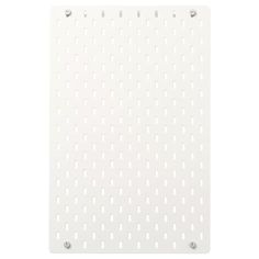 a white board with holes on it