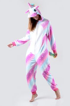 Plush Unicorn Multi Star Onesie – ICONOFLASH Onesie Unicorn, Rainbows And Unicorns, Plush Unicorn, Pajama Costume, Animal Onesie, Onesie Pajamas, Mythical Creature, Unicorn Plush, Sport Bra Top