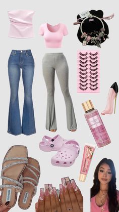 Pink cute n comfy fits 🌸💕🎀 COMMENT EMOJIS FOR EMOJI INSPIRED FITS🌸💕🎀#pink #girly #latina #crocs #pinkfit #outfit #fitinspo #fit #pinkaesthetic #pandora #victoriassecret #baddie Baddie School Hairstyles, Comfy Outfits Baddie, Cute Mexican Outfits, Outfits To Wear With Crocs, Latina Clothing, Outfit Inspo Girly, Latina Clothes, Cute Easy Outfits For School, Outfits Latina