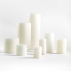 This classic pillar candle is exactly the right size  for most of our pillar holders and fits in many hurricanes, lanterns and other candle holders. Unscented wax in pristine white makes it perfect for the modern dining table.Paraffin waxCotton wickUnscentedBurn time: 80 hoursMade in Vietnam Dramatic Centerpieces, Pilar Candles, Candle Cluster, Key Decor, White Candle Holders, Scented Pillar Candles, Pillar Holders, White Pillar Candles, Modern Candle Holders