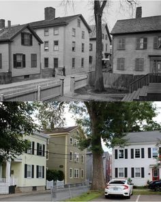 before and after photos of houses in the past