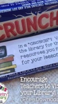 a box of crunch on top of a pile of books with the caption