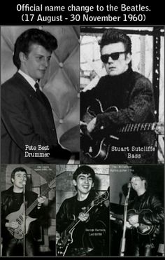 an advertisement for the beatles's official name change to the beatles, august 30 - november