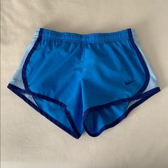 Good Condition. Not Worn Too Many Times. Look Brand New. Colorful Preppy Outfits, Nike Blue Athletic Shorts For Running, Nike Blue Sporty Shorts, Blue Nike Athletic Shorts, Nike Blue Sportswear Shorts, Sweatshirts Aesthetic, Nike Blue Athletic Shorts With Built-in Shorts