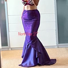 High Waist Premium Sequins Mermaid Long Tail Maxi Skirt With Asymmetric Mesh Panel Elastic Waistband With Side Zipper Closure. Color Is Royal Purple. 3 Layers Tail, 1 Mesh Layer, 1 Satin Layer And 1 Lining With Netting For Additional Fullness. New With Tags. Price Is Firm! S Waist 26-30 Hips 30-34 M Waist 28-32 Hips 32-36 L Waist 30-34 Hips 34-38 Xl Waist 32-36 Hips 36-40 1x-Waist 34-38 Hips 38-42 2x- Waist 36-40 Hips 40-44 3x- Waist 38-42 Hips 42-46 Length Is 45" Long In All Sizes. Fitted Mermaid Dress For Costume Party, Fitted Purple Skirt For Party, Stretch Mermaid Hem Skirt For Night Out, Fitted Purple Mermaid Dress, Fitted Fishtail Skirt For Night Out, Fishtail Party Skirt, Stretch Mermaid Skirt For Party, Fitted Fishtail Party Skirt, Party Fishtail Skirt With Stretch