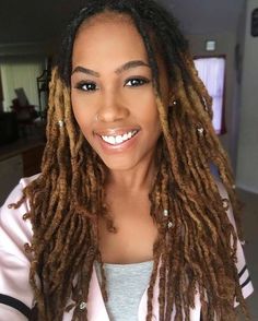 Female Locs, Dyed Dreads, Loc Nation, Gorgeous Smile, Soft Locs, Queen Hair