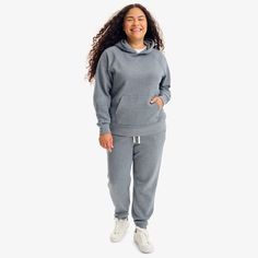 We loved these cozy fleece sweats so much when we were designing them for kids that we decided to make a version in grown-up sizes, too. Feels like wrapping yourself in your favorite blanket that's warm and fresh from the dryer. Fabric: 55% cotton, 45% recycled polyester; pre-washed to minimize shrinkage. Feel: Smooth on the outside, fuzzy on the inside, absurdly soft and warm everywhere Learn more. Fit: Women's fit jogger rises and inseams are comparable to a traditional women’s fit. We use “wo Cozy Fit Fleece Crew Sweats, Comfortable Soft-washed Cotton Sweats, Moisture-wicking Fleece Sweatpants For Loungewear, Relaxed Fit Fleece-lined Sweatshirt For Loungewear, Relaxed Fit Moisture-wicking Fleece Sweatshirt, Family Pjs, Fitted Joggers, Kids Signs, Fleece Sweatpants