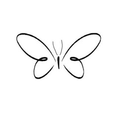 a black and white drawing of a butterfly