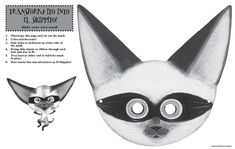 an image of a cat mask with eyes