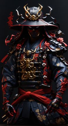 Samurai Warrior Tattoo, Guerriero Samurai, Japanese Art Samurai, Samurai Wallpaper, Samurai Tattoo Design, Warrior Concept Art, Samurai Artwork, Japanese Warrior