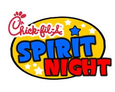 the logo for chick - fil's spirit night