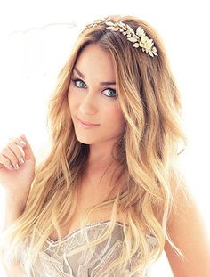 flowers Waves With Headband, Fest Outfits, Beachy Waves, Bob Hair, Long Blonde, Long Blonde Hair, Hair Envy, Wedding Hair And Makeup, Hair Dos