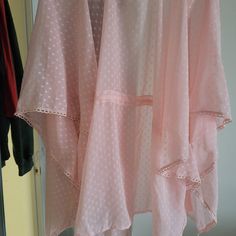 Pink Short Sleeve Kimono, Draw String At Waist Never Worn, New With Tags Pink Poncho, Short Sleeve Kimono, Pink Kimono, Pink Shorts, Pink Ladies, Top Blouse, Womens Sizes, Womens Tops, Tags