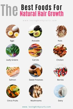 Foods For Hair Growth, Foods For Hair, Lean Meats, Salmon And Sweet Potato, Hair Growth Foods, Food Health Benefits, Makanan Diet, Natural Foods