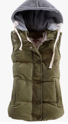 Women's Slim Sleeveless Quilted Removable Hooded Winter Puffer Vest Coat XL. Condition is New with tags. Shipped with USPS Priority Mail. Winter Puffer Vest, Fall Closet, Comfy Winter, Winter Puffer, Cropped Puffer Jacket, Quilted Puffer Vest, Winter Outwear, Winter Vest, Hooded Vest