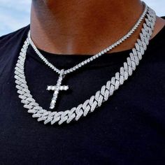 Thank you very much for the shipping has arrived well Diamond Cross Chain Men, Mens Cross Necklace Gold, Cuban Necklace For Men, Iced Chain, Ice Chain, Diamond Chains For Men, Chains Men, Chains Cross, Cuban Link Chain Men