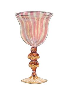 a drawing of a glass vase on a white background