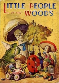 the little people of the woods book cover with ladybug and other cartoon characters