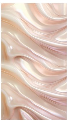 an abstract pink and white background with wavy lines