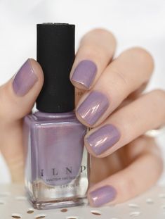 Lilac Bridges - Lilac Shimmer Nail Polish by ILNP Ilnp Polish, Shimmer Nails, Shimmer Nail Polish, Lilac Nails, January Nails, Nail Shimmer, Pin Design, I Love Nails, Oak Leaf