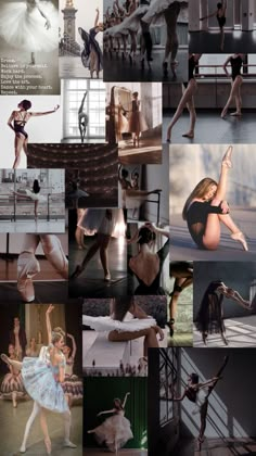 many different pictures of ballet dancers in various poses