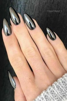 Nail Art Designs Winter, Stiletto Nail Art Designs, Solid Color Nails, Stiletto Nail Art, Art Design Ideas, Stiletto Nails Designs, Almond Nails Designs, Dream Nails