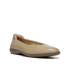 Naturalizer-Flexy Ballet Flat Simple, stylish and oh so comfortable! The Flexy slip-on is the perfect leather flat for all of your favorite casual looks. Beige Slip-on Ballet Flats For Fall, Beige Slip-on Ballet Flats For Work, Beige Casual Flats With Leather Footbed, Casual Beige Flats With Leather Footbed, Comfortable Beige Flats With Leather Footbed, Beige Flats With Leather Footbed, Beige Slip-on Flats For Fall, Comfortable Flats For Work In Fall, Comfortable Flats For Workwear In Fall