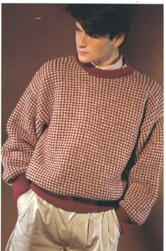 This is a PDF vintage pattern that you download. Pattern is to make a sweater from 1987. Instructions given to fit chest/bust size 97[102:107]cm Recommended needle sizes: 3 1/4mm and 4-4mm. PLEASE READ: this is a vintage UK knitting pattern. I haven't personally knitted all the patterns I have in my shop and I'm not designer of any of these patterns. This is a pdf download of an out of print knitting pattern - you are buying a pdf download of a knitting pattern NOT the physical pattern or the fi Sweater Outfits Men, Tweed Sweater, Drop Sleeve, Tweed Pattern, Vintage Knitting Patterns, Sweater Jumper, Sweater Knitting Patterns, Men Vintage, Men's Knit