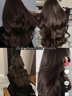 Dark Mocha Hair Color, Dark Brown Hair With Gloss, Brown With Violet Undertones, Dark Frosted Brown Hair, Hair Inspo Color Dark Brown, Dark Rich Brunette Hair, Dark Bitter Chocolate Brown Hair, Dark Chocolate Brown Hair Color Espresso, Dark Hair Cool Tones