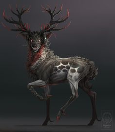 Lucio der Dunkle - #Dunkel #Fantasie #Lucio - #der #Dunkel #Dunkle #Fantasie #Lucio Creature Fantasy, Mythical Animal, Fantasy Beasts, Monster Concept Art, Fantasy Creatures Art, A Deer, Mythical Creatures Art, Mythological Creatures