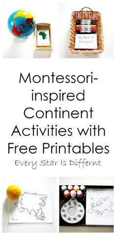 montessori - inspired content activities with free printables for every start is different