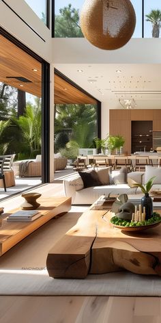 The living room boasts a modern interior design with chic and elegant furnishings. Narrow Living, Open Space Living Room, Balcony Floor, Lamps Ideas, Modern Contemporary Living Room, Tile Wood, Living Room Design Inspiration, Decor Quotes, Wall Tattoo