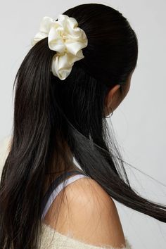 Out From Under Satin Scrunchie Hair Scunchie, Oversized Scrunchie, Satin Scrunchies, Mens Home, Brand Sale, Oversized Silhouette, Hairstyles For School, Beauty Brand, Satin Finish