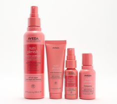 Say hello to soft, hydrated hair with this Aveda Nutriplenish essentials trial set. Perfect for dry, dehydrated hair types. The shampoo and conditioner cleanse, soften, and condition the hair. The leave-in conditioner is a no-rinse nourishing spray that instantly hydrates the hair and leaves it more manageable.  How do I use it: Massage shampoo into wet hair from roots to ends. Rinse. Follow with conditioner. Massage into wet hair from roots to ends. Rinse.  Shake leave-in conditioner well. Ligh Aveda Curly Hair Products, Aveda Nutriplenish, Aveda Shampoo And Conditioner, Rahua Hydration Shampoo, Aveda Phomollient, Aveda Shampoo, Hydrate Hair, Hair Care Shampoo, Leave In Conditioner