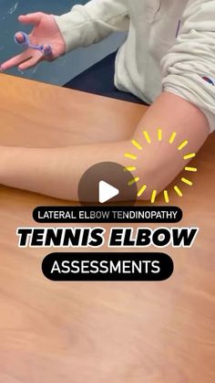 PhysioMax_Care on Instagram: "Tennis Elbow Assessments 

Credit- @thehandenthusiast 

“Tennis Elbow” is the more well known term for a condition causing pain at the lateral elbow. It is a tendinopathy of the common extensor origin, usually involving the Extensor Carpi Radialis Brevis (ECRB).
The term is misleading because many people who suffer from it do not play tennis.

A more accurate and comprehensive term is
“Lateral Elbow Tendonopathy (LET)”

* Here are some common ways to assess for Tennis elbow/LET:

1️⃣Cozen’s Test: Resisted wrist extension + radial deviation. This motion causes the ECRB to contract.
The origin of the ECRB is on the lateral epicondyle, so if LET is present, the lateral epicondyle might be painful with this resisted motion.

2️⃣Mills Test: Passive wrist flexion wh Extensor Digitorum, Muscle Belly, Therapy Techniques, Hand Therapy, Play Tennis, Occupational Therapy