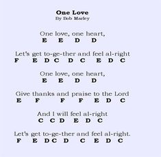 the song for one love by b b mary is shown in black and white