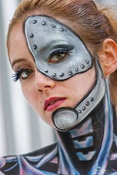 60 Extraordinary Face Painting « Designsmag | Designs Mag | Designs Magazine | Design Blog Fantasy Make-up, Girl Face Painting, Face Outline, Body Painting Art, Face Paint Ideas, Face Paintings, Painted Faces