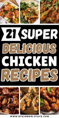 Get inspired with these 21+ Super Delicious Chicken Recipes Guaranteed To Impress Your Family, Chicken Recipes For Dinner, Chicken Recipes Easy, Chicken Recipes Healthy Recipe Using Cooked Chicken, Quick Chicken Dishes For Dinner, Chicken Menu Ideas, Dinner Recipes Using Chicken, Chicken Dinner Ideas Easy, What To Make With Chicken, Chicken Lunch Ideas, Dinners With Chicken, Recipes Using Chicken