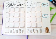 Bullet Journal Lettering, Bullet Journal Calendrier, September Journal, September Bullet Journal, Bullet Journal Mood Tracker, Bullet Journal August, Bullet Journal September, Bullet Journal Work, Bullet Journal Minimalist