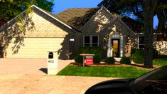 a house with a mailbox in front of it