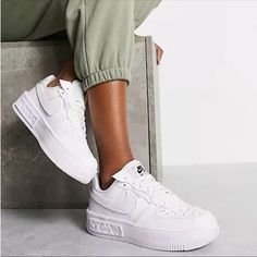 Nike Af1 Triple White Fontanka Size 10.5 Women’s New - No Box Reflective Details And Iridescent Details White Nikes, Air Force 1, Size 10, Nike Women, Air Force, Nike Shoes, Athletic Shoes, Nike, Women Shoes