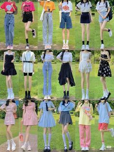 South Korea Fashion Outfits, Colorful Korean Outfits, Pastel Casual Outfit, Teen Ootd, South Korea Fashion, Trending Streetwear, Mode Ulzzang, Outfit For Spring, Simple Style Outfits