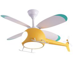 PRICES MAY VARY. ✅【Feature 1-fan and lamp 2-in-1】: It has the combination of fan cooling, air circulation and lighting. The designer cleverly combines the helicopter model and lighting lamps . It is the partner for children's bedrooms and boy/girl rooms; Grow up with wonderful childhood; The diameter of lamp body is 42 inches, and the lamp power is about 35W, suitable for use in an area of 8-16 square meters; general circuit/general switch control has no special circuit and switch requirements; Cottage Core Ceiling Fan, Kids Room Ceiling Fan, Playroom Light Fixture, Kids Ceiling Fan, Mid Century Modern Ceiling Fan, Boys Bedroom Light, Unique Ceiling Fan, Room Cartoon, Fan Light Fixtures