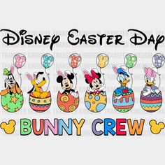 Disney Easter Day Bunny Crew Design- DTF heat transfer - Transfer Kingdom Disney Easter, Heat Press Machine, Dtf Printing, Easter Day, Create T Shirt, Dark Color, Dtf Transfers, Dark Colors, Dtf Transfer