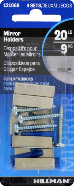 a package of screws and nails