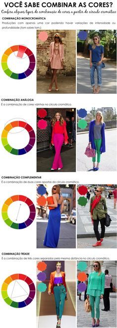 combinar-cores Winter Palette, Colour Analysis, The Color Wheel, Fashion Vocabulary, Wardrobe Tips, Color Analysis, Colour Combinations