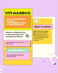 a poster with the words vitamin on it