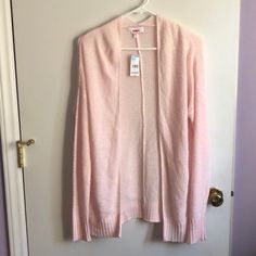 New With Tags - Size Small - Pastel Pink - Long Cardigan - Long Sleeved - Lightweight- For Spring And Summer Long Open Sweater, Open Sweater, Cardigan Long, Pink Cardigan, Long Cardigan, Long Sleeve Cardigan, Pastel Pink, Sweaters & Cardigans, Cardigans