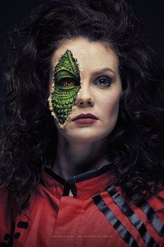 Halloween Makeup Prosthetics, Sfx Prosthetics Ideas, Reptilian Makeup, Reptile Makeup, Special Fx Makeup Ideas, Sfx Makeup Prosthetic, Sfx Makeup Horror Make Up, Sfx Makeup Ideas, Creature Makeup